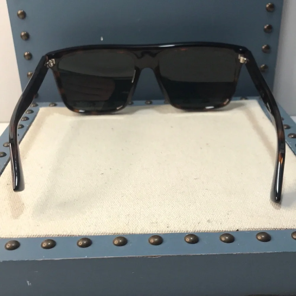 Gucci GG0748S 003 Havana/Green Rectangular Sunglasses – New Authentic ✨